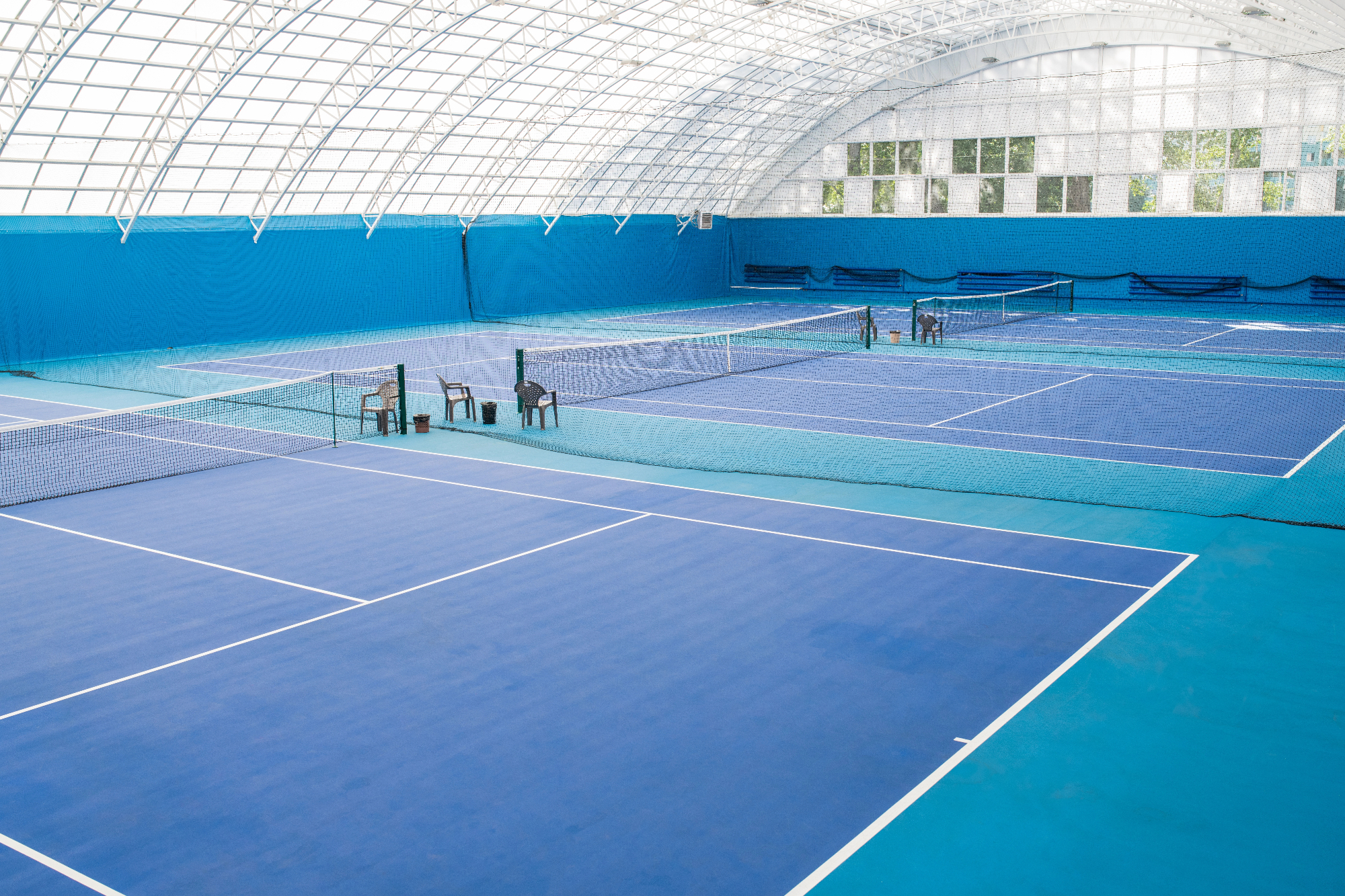 Tenis dvorana: Končno lahko igram tenis v vsakem vremenu!
